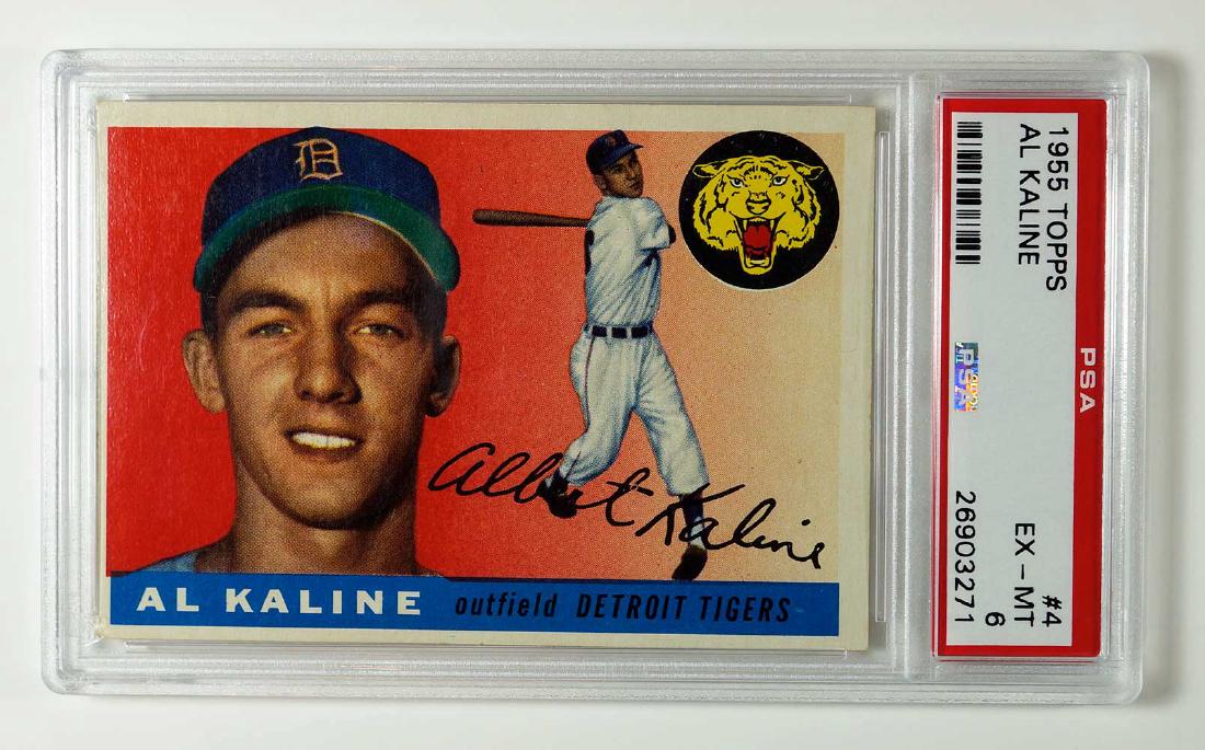 1955 Topps #4 Al Kaline PSA 6 (1 of 2)