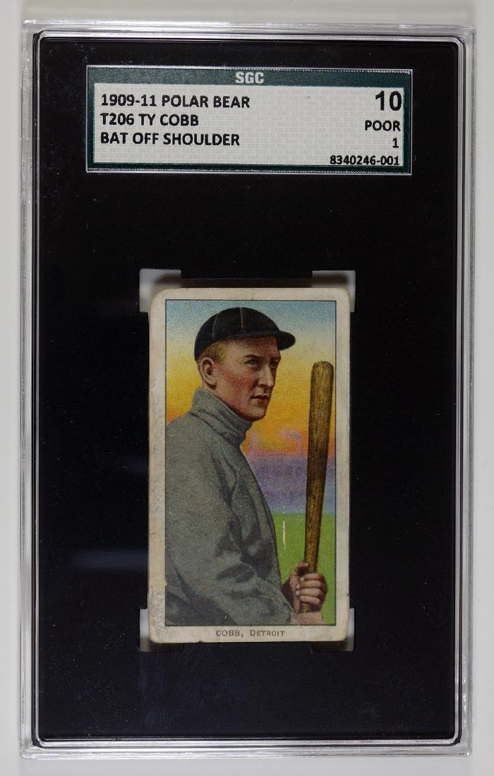1909-1911 T206 Ty Cobb Polar Bear SGC 10 (1 of 2)