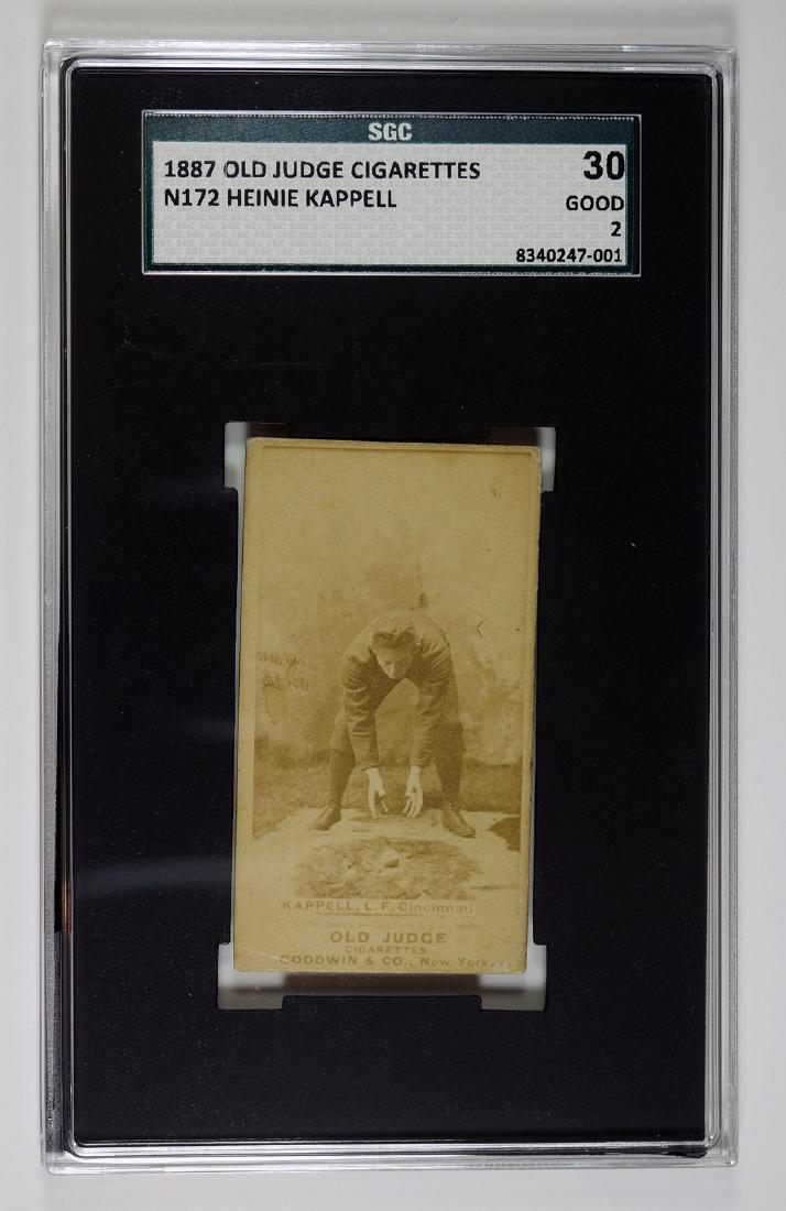 1887 N172 Heinie Kappell Old Judge SGC 30 (1 of 2)