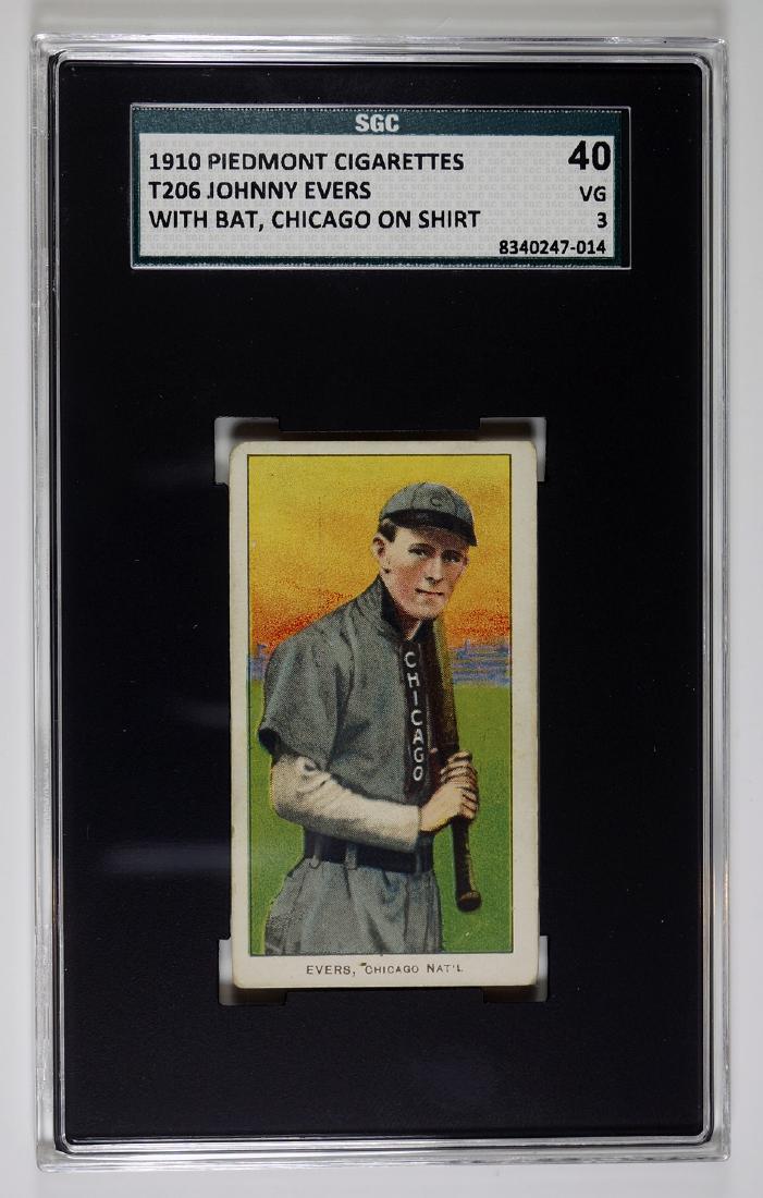 1910 T206 Johnny Evers Piedmont SGC 40 (1 of 2)