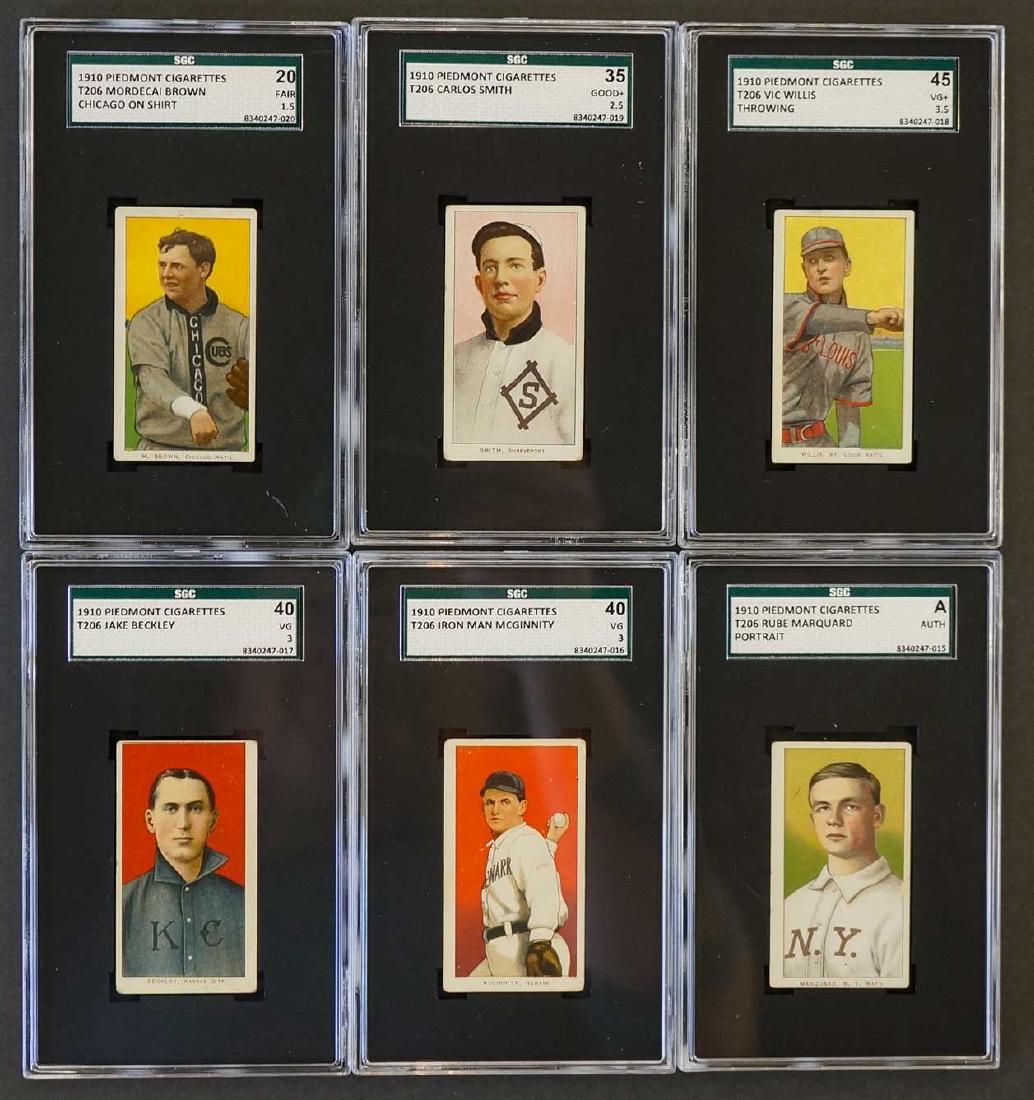 Group of Six Piedmont Graded Cards (1 of 2)