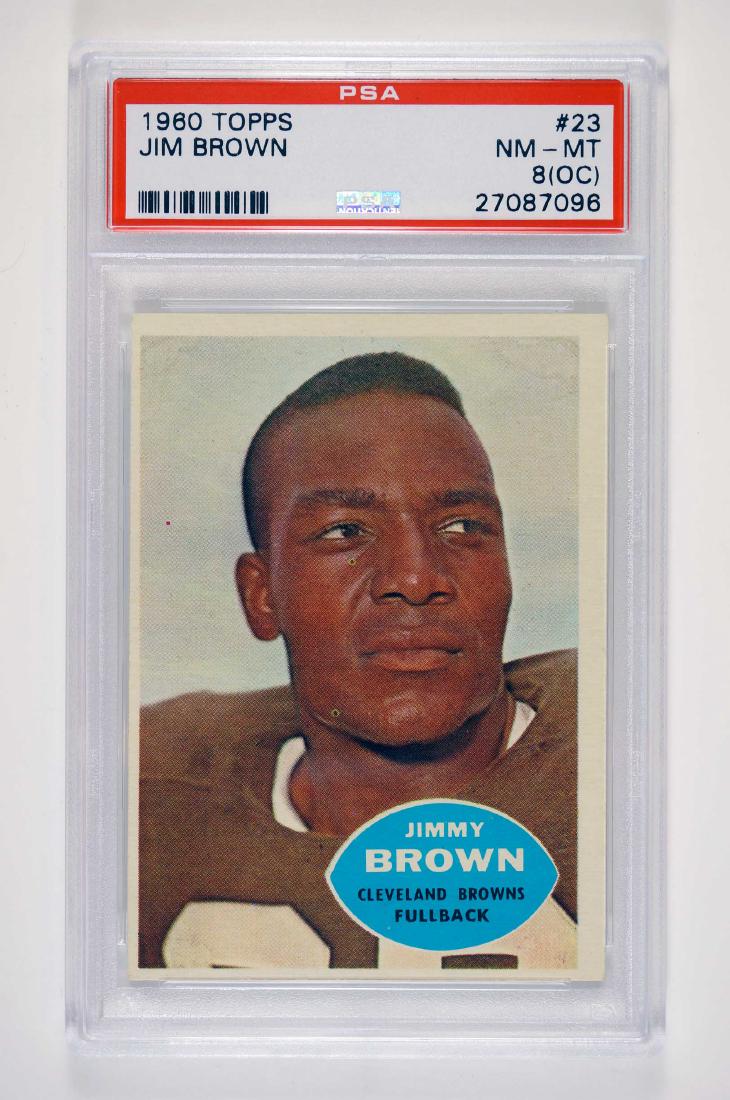 1960 Topps #23 Jim Brown PSA 8 (OC) (1 of 2)