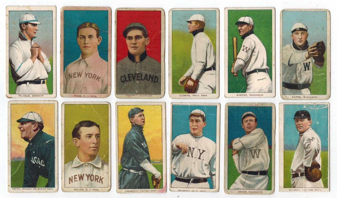Group of Twelve 1909-11 T206 Tobacco PR/FR (1 of 2)