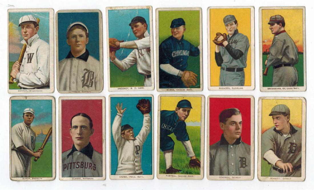Group of Twelve 1909-11 T206 Tobacco PR/FR (1 of 2)
