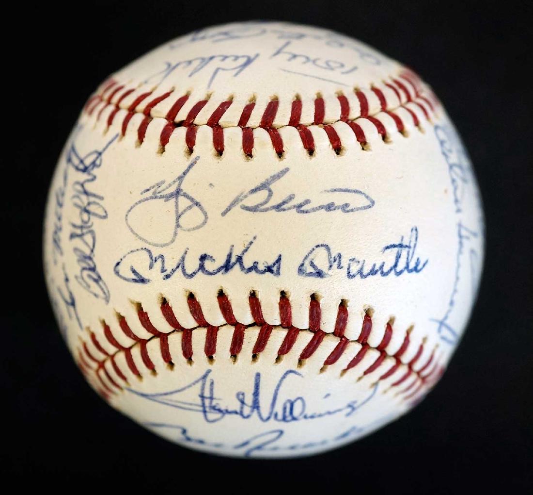 1963 New York Yankees Team Signed Baseball LOA (1 of 6)