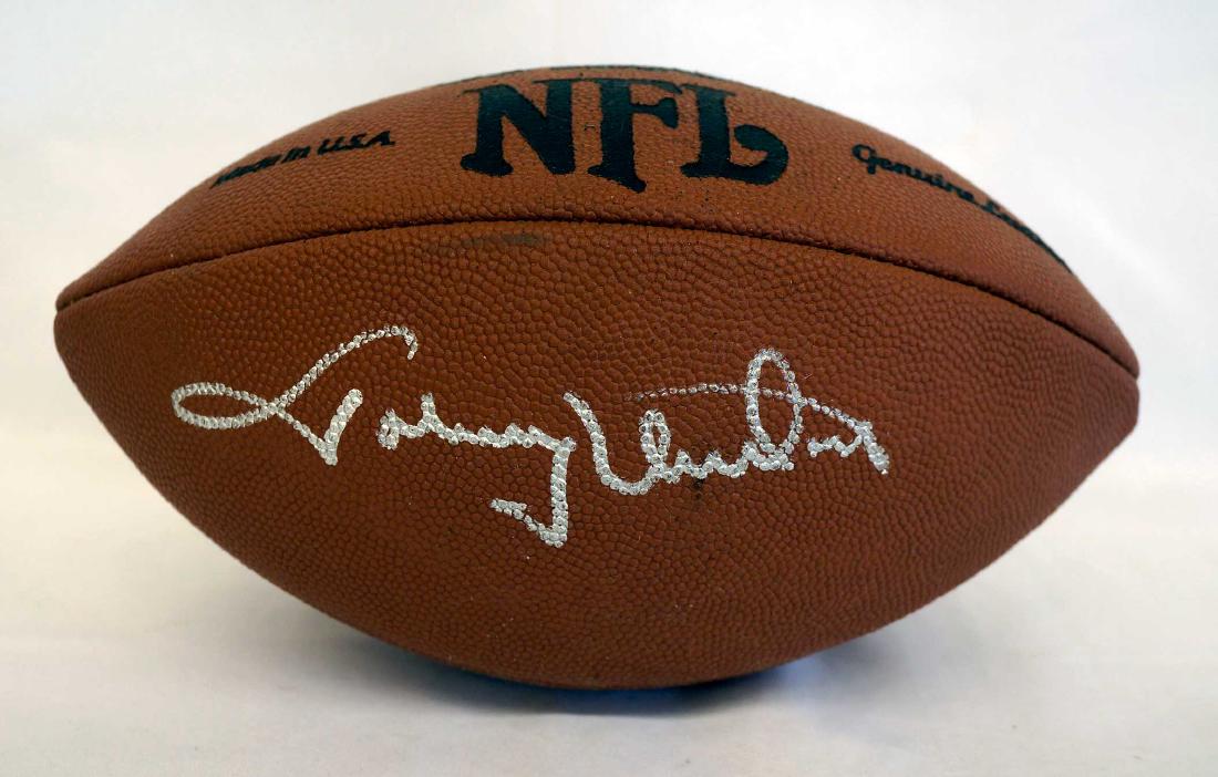 Johnny Unitas Signed Football Sports World COA (1 of 2)