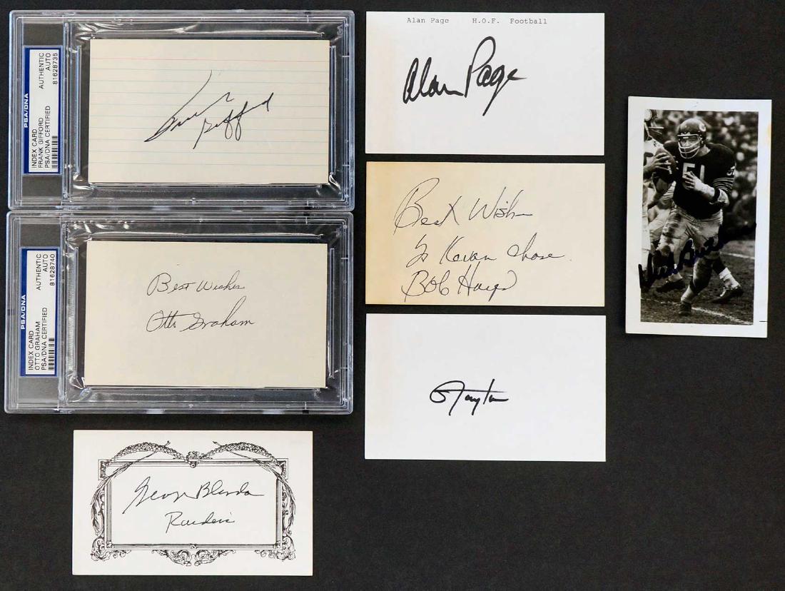Group of Seven NFL Hall of Fame Autographs PSA JSA (1 of 2)