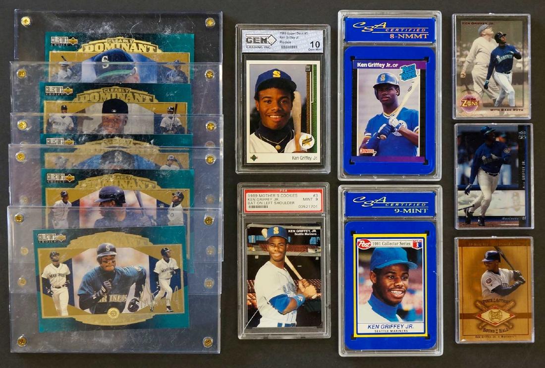 Ken Griffey, Jr. Baseball Cards Group of (12) (1 of 6)