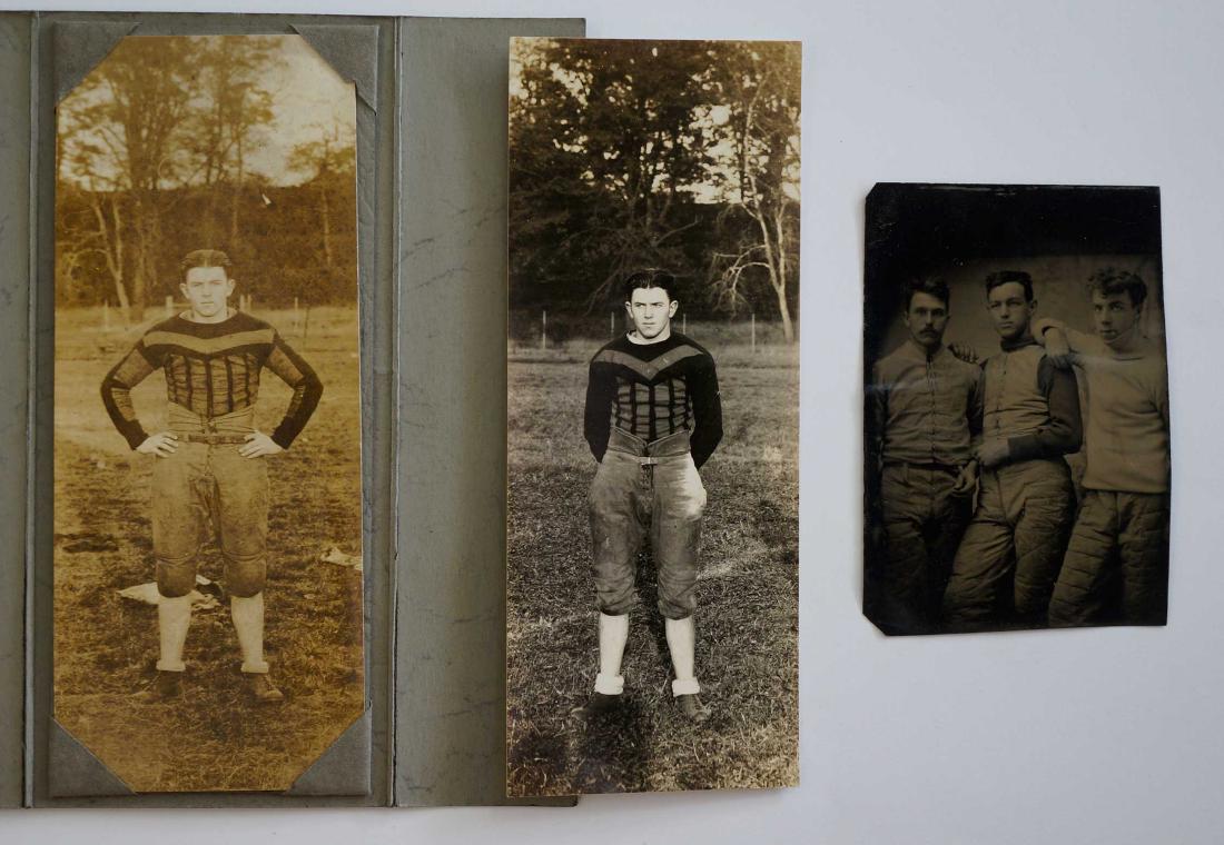 Group of Antique Football Photos with Tintype (1 of 2)