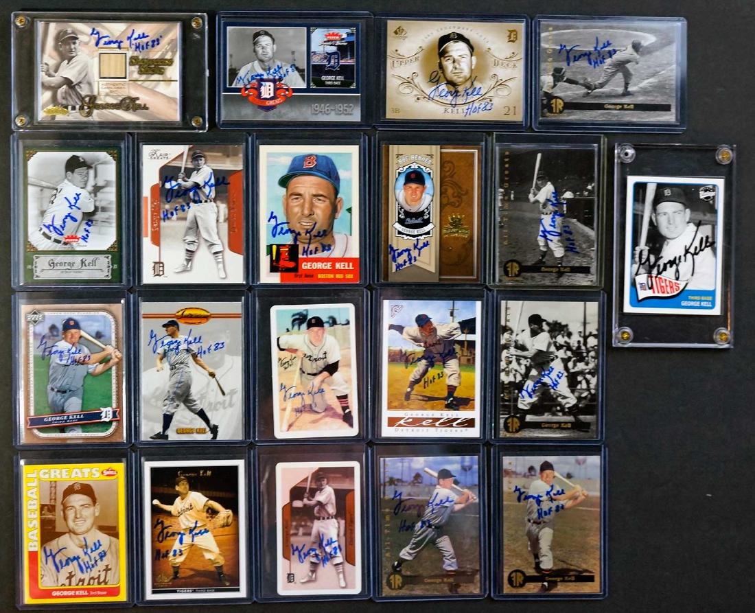 George Kell Signed and Insert Cards (20) (1 of 2)