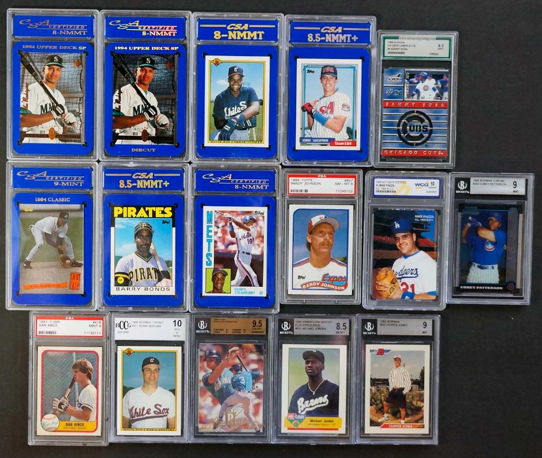 Sixteen Graded Rookie Cards (1 of 1)