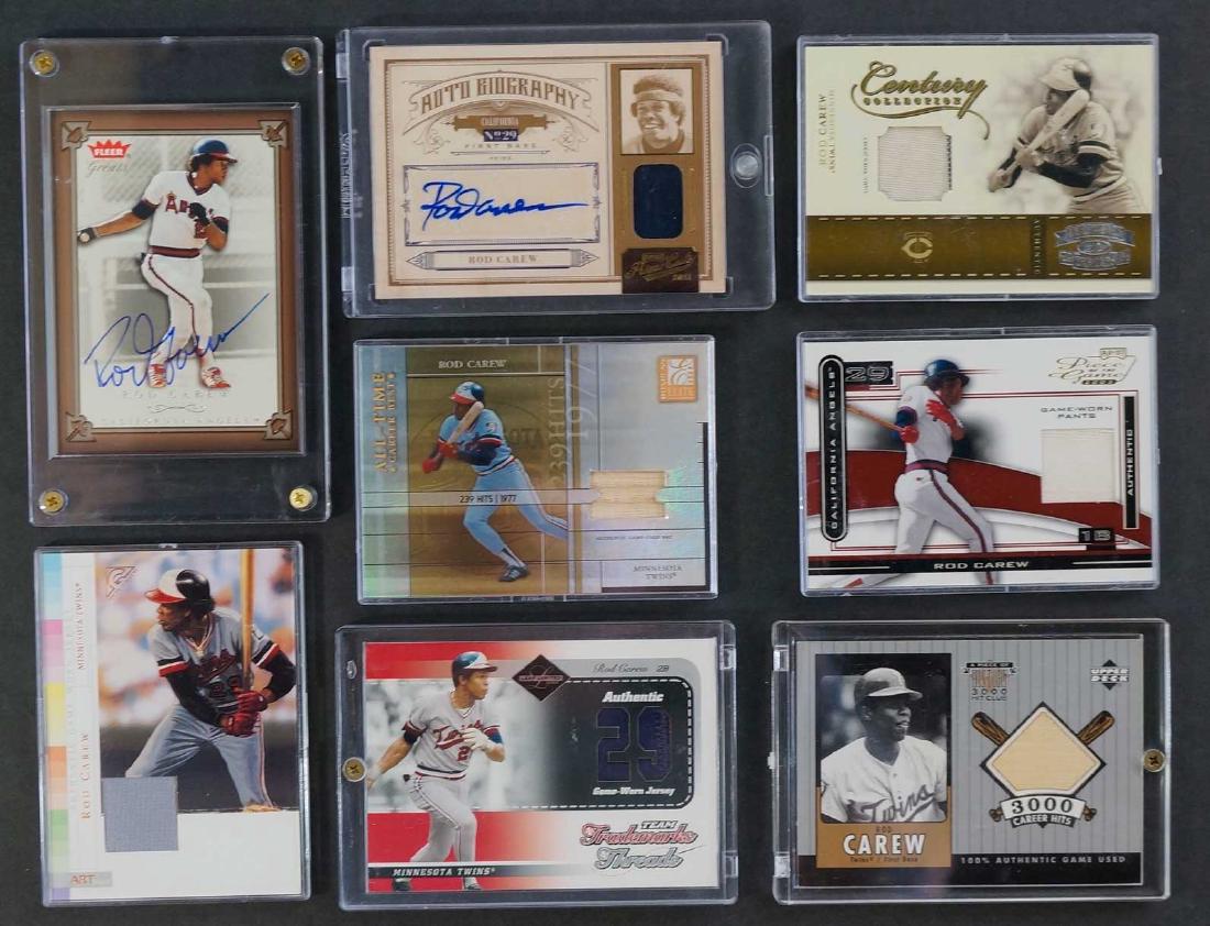 Rod Carew Signed and Relics Baseball Cards (1 of 2)