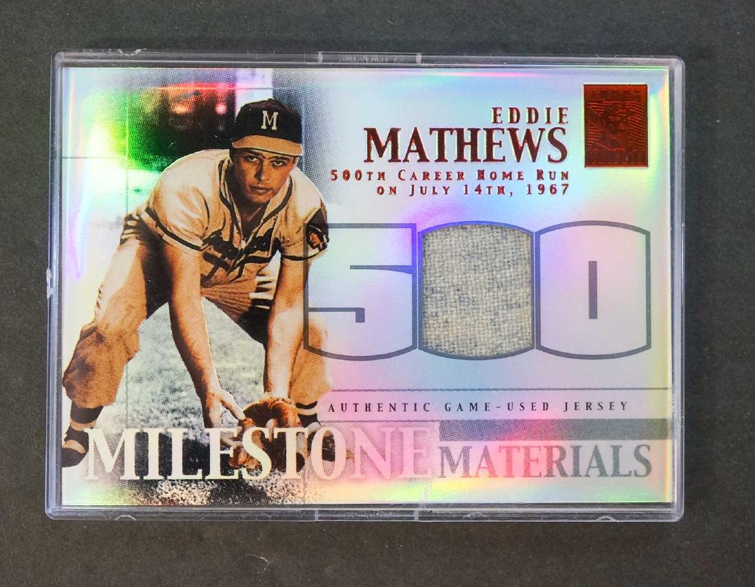 Topps Tribute Eddie Mathews Red Milestone #17/41 (1 of 2)