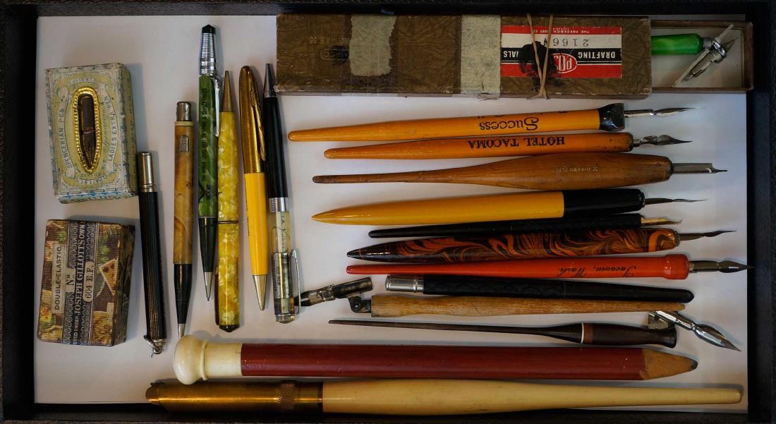 Group of Vintage Fountain Pens etc. (1 of 1)