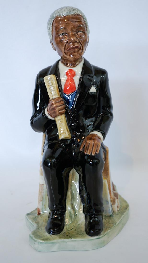 Nelson Mandella Figurine by Kevin Francis: Nelson Mandella figurine by Kevin Francis. Limited Edition number 24/250. Measures 9.5" and is in perfect condition with no cracks, chips or repairs. We ship most items in house. Exclusions include fu