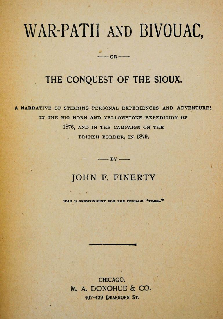 Warpath and Bivouac by John F. Finerty (1 of 4)