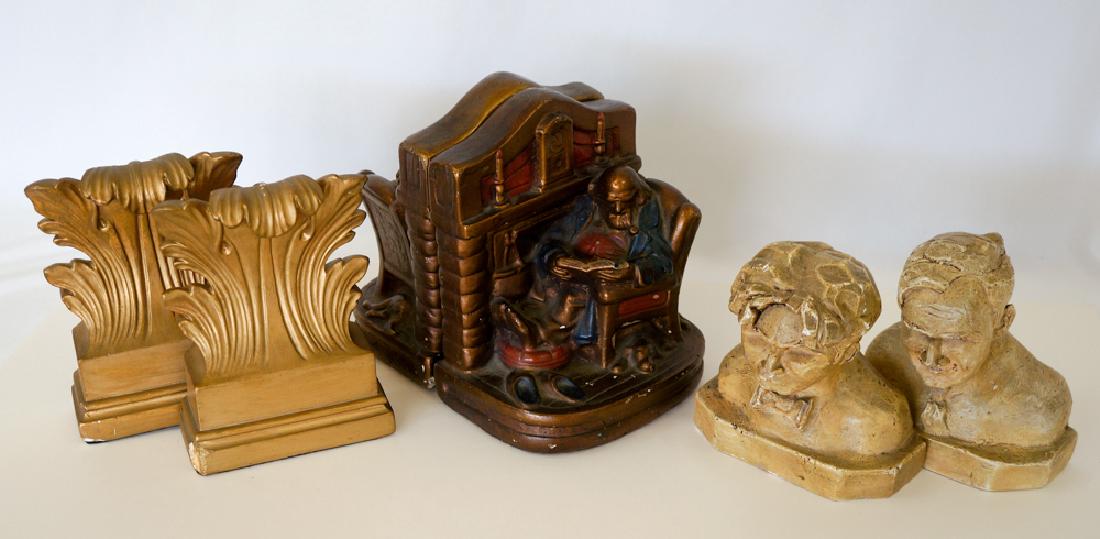 Group of Three Antique Bookends (1 of 7)
