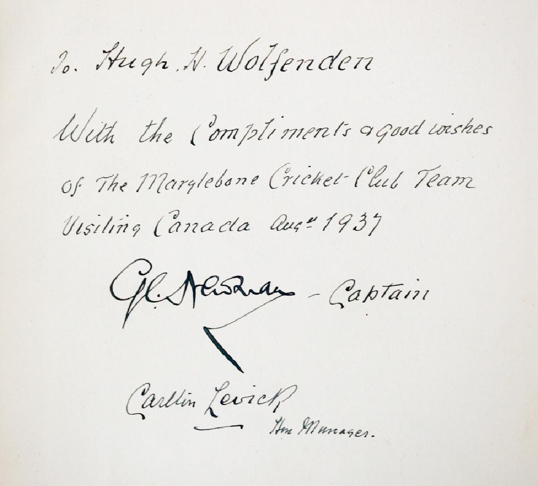 The M.C.C. Cricket book. 1787-1937 (1 of 5)