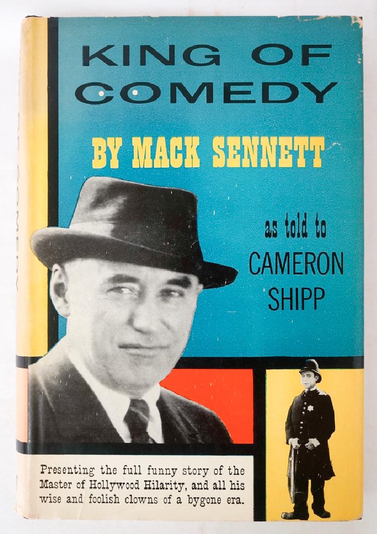 King of Comedy By Mack Sennett: King of Comedy By Mack Sennett as told to Cameron Shipp, Doubleday & Company, INC. Garden City, N.Y., 1954. 1st edition with DJ VG. Provenance: Estate of Russell Johanson, Ravenna Rare Books, Seattle,