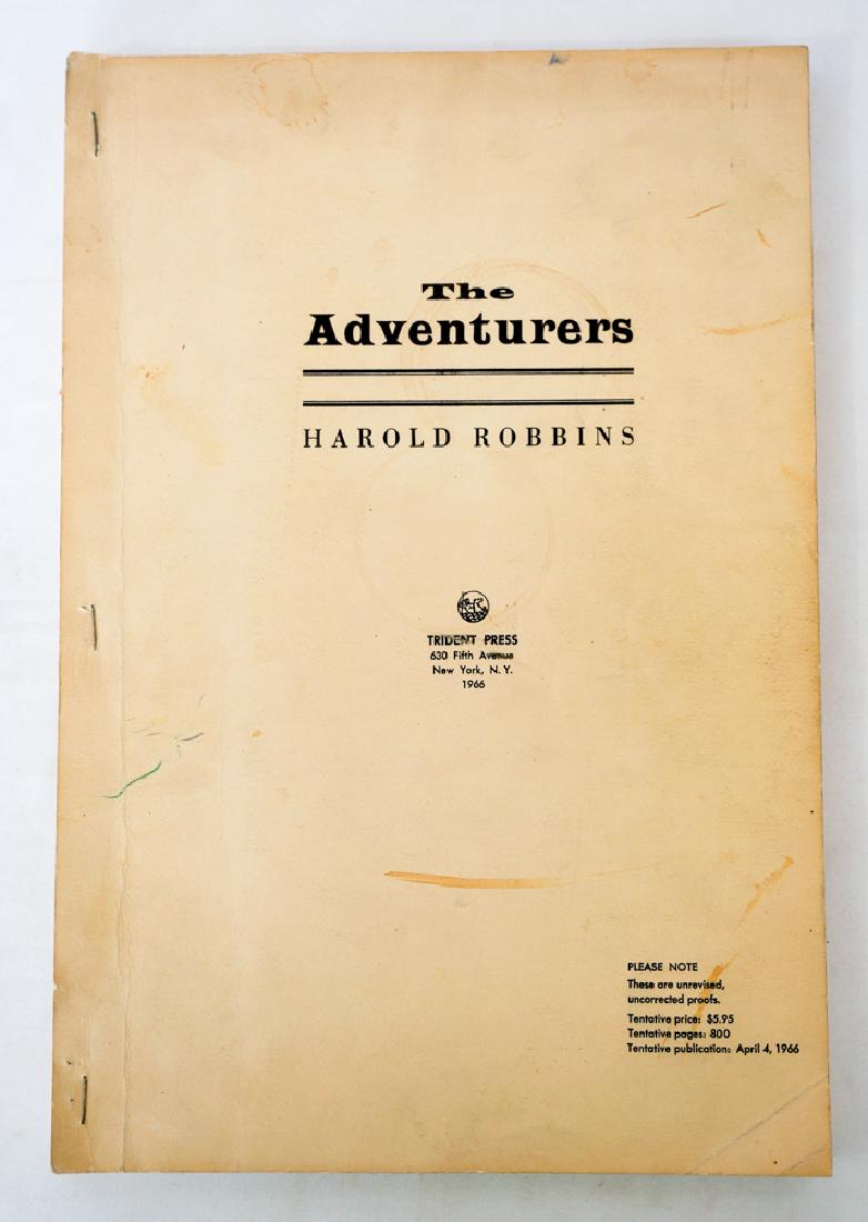 The Adventurers By Harold Robbins, 1966 Proof (1 of 2)