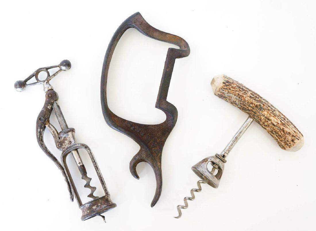 Antique Wine Corkscrews and Bottle Opener: Antique wine corkscrews and bottle opener. We ship most items in-house with the exception of firearms, large and/or heavy items and any other items/s that say special shipping required. We also gladly