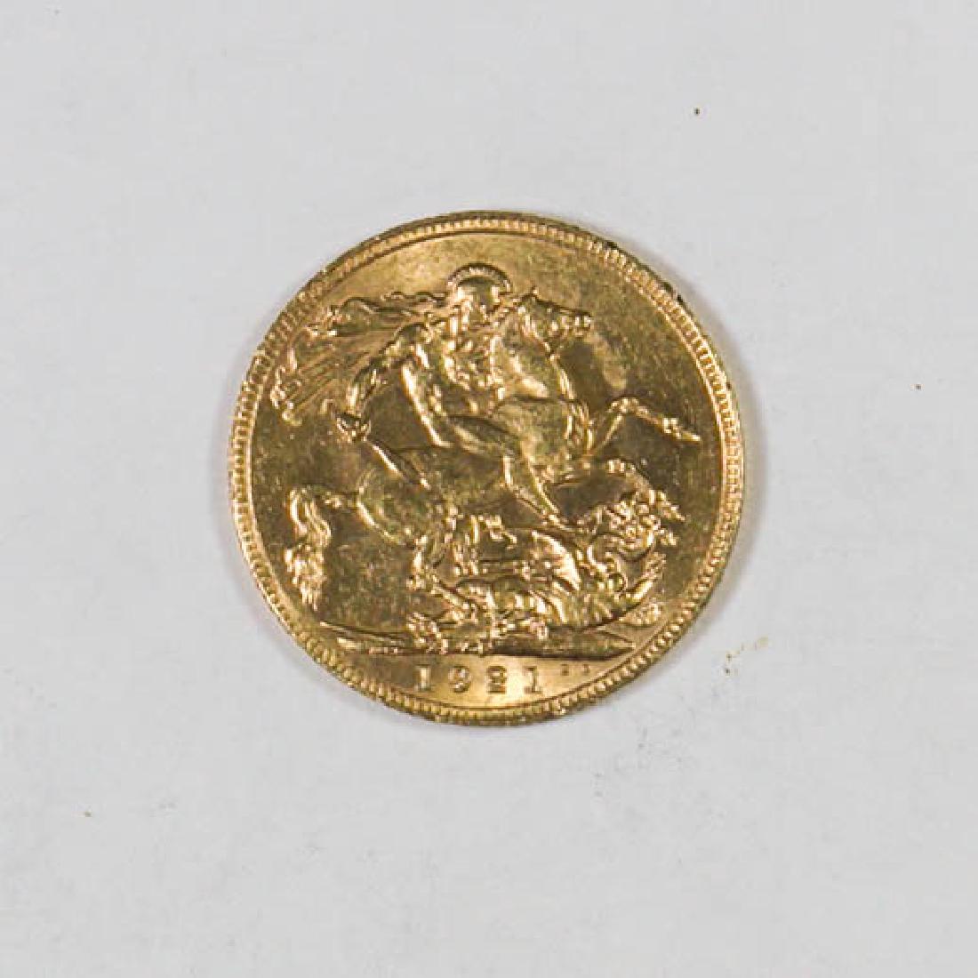 1921 Great Britain Sovereign Gold Coin (1 of 2)