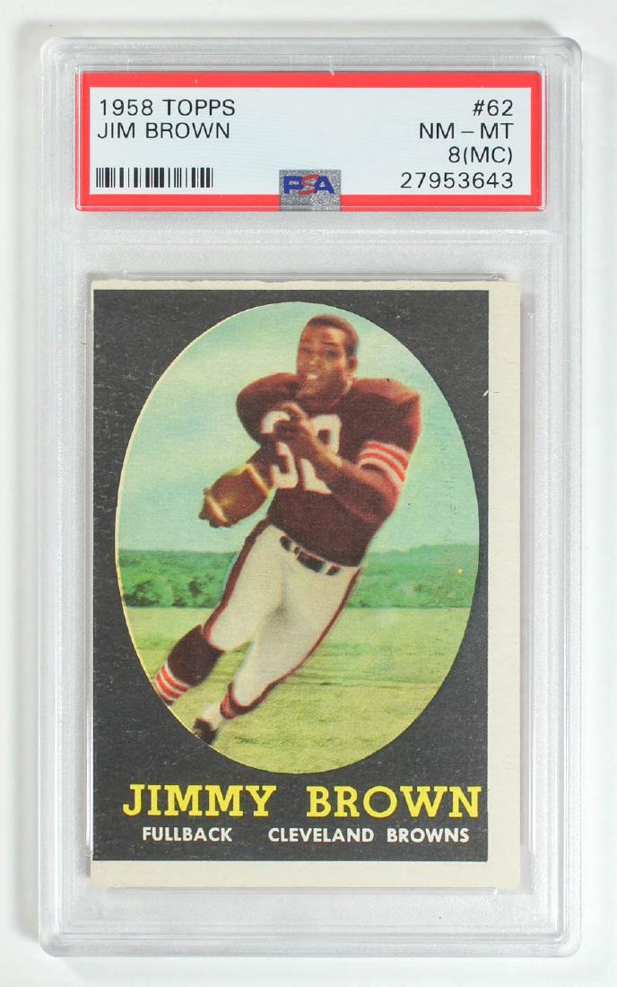1958 Topps Jim Brown #10 PSA 8 MC (1 of 2)