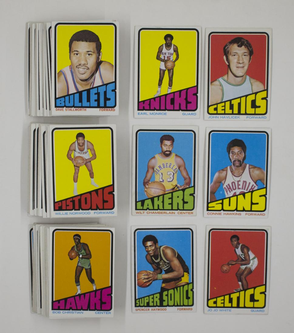 Near Complete Set of Topps 1972 Basketball Cards (1 of 2)