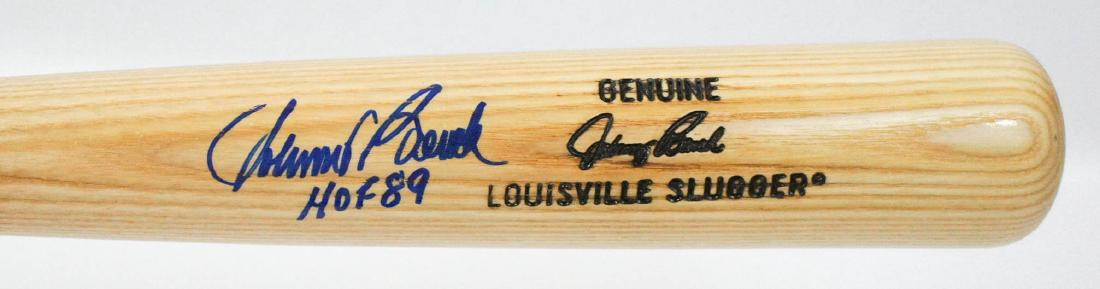 Johnny Bench Signed Baseball Bat Beckett COA: Johnny Bench autographed LS 125 B278 Professional Model full size baseball bat. B278 is stamped on knob. Beckett Authentication Services COA and certification sticker on end of knob of bat. Measures 3