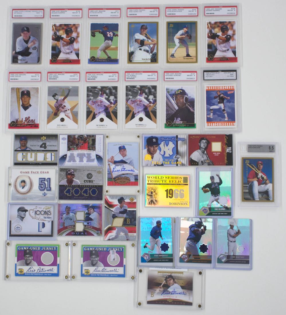 Group of [31] Game Used Relics, Graded Cards (1 of 2)