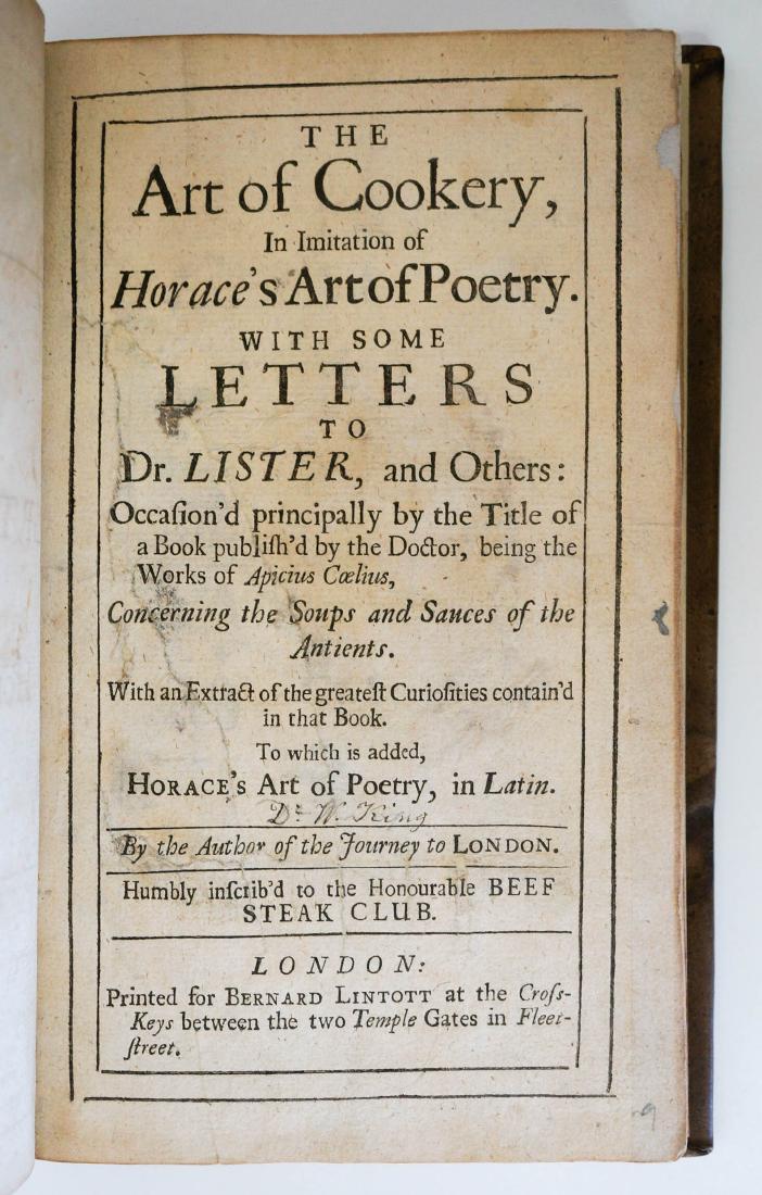 The Art of Cookery William King 1708 (1 of 3)