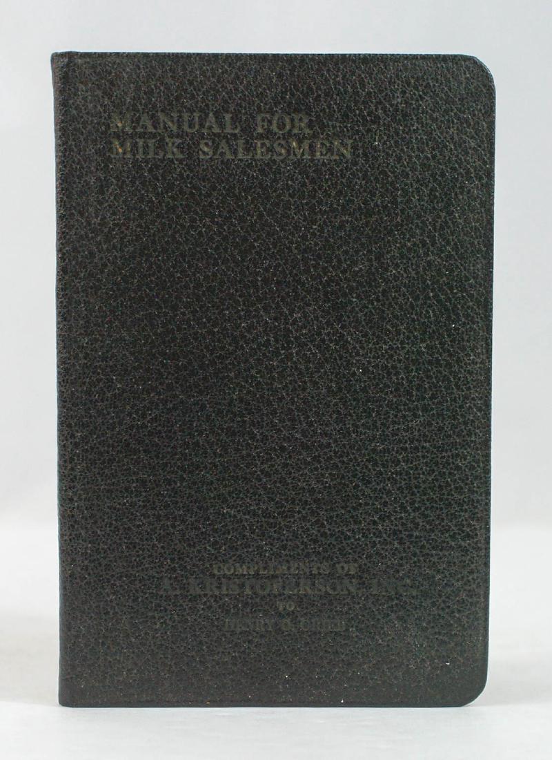 Manual for Milk Salesmen 1924 Edition (1 of 2)