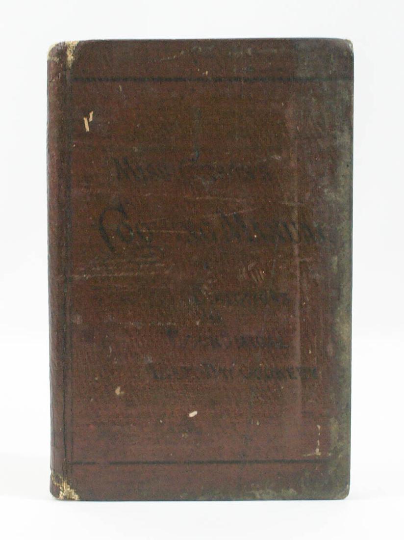 The Cooking Manual by Juliet Corson 1877: The Cooking Manual of Practical, Directions for Economical Every-Day Cookery by Juliet Corson. 1877, Dodd, Mead & Co., New York. Loose binding. Provenance: Estate of Russell Johanson, Ravenna Rare Boo