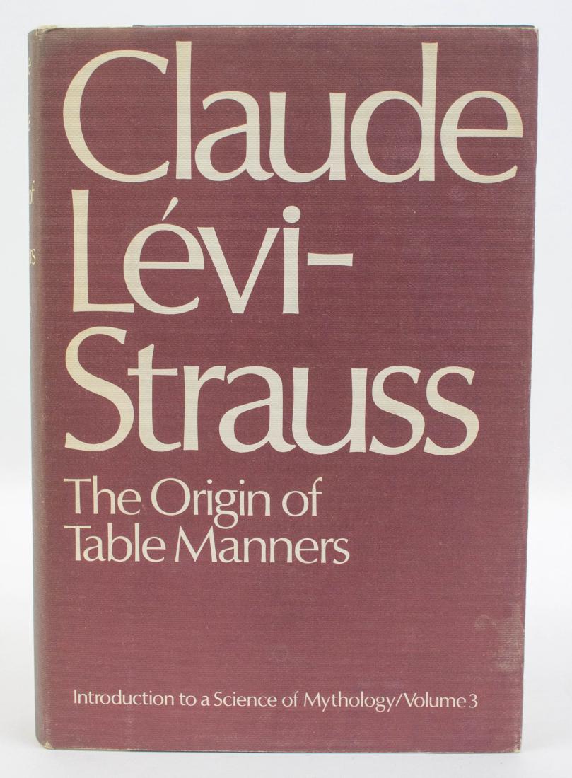 The Origin of Table Manners 1978 First U.S. Ed. (1 of 2)