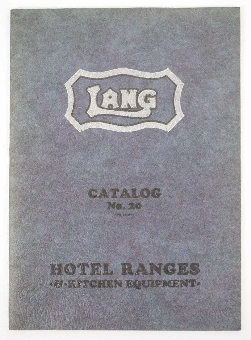 Lang Hotel Ranges Stove Catalog No. 20 (1 of 1)