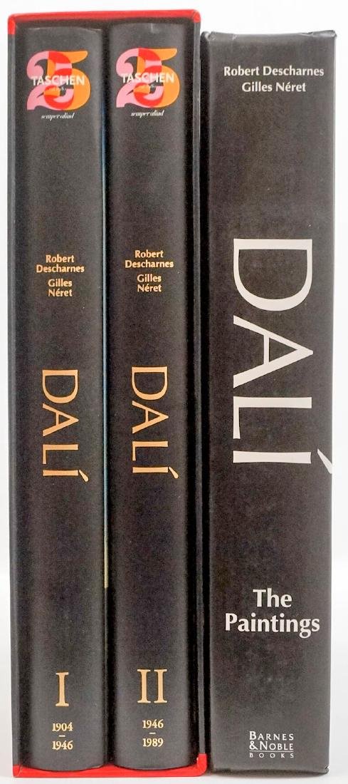 3 Books. Dali: The Paintings (2 Volumes) and Dali (1 of 2)