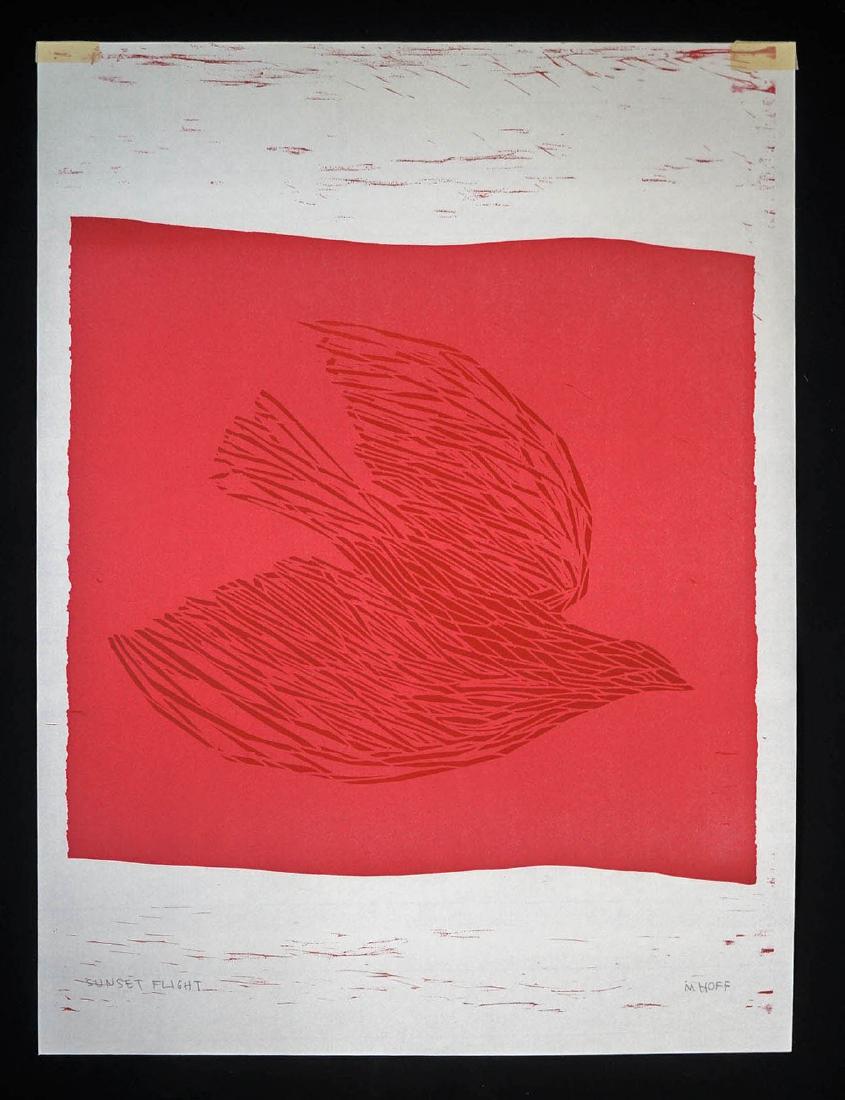 Margo Hoff (1912-2008) Signed Color Woodcut (1 of 3)
