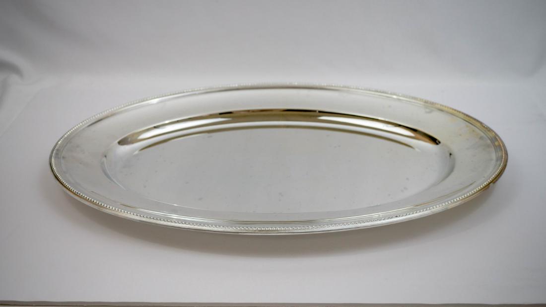 Christofle Large Silver Plate Oval Serving Tray (1 of 3)