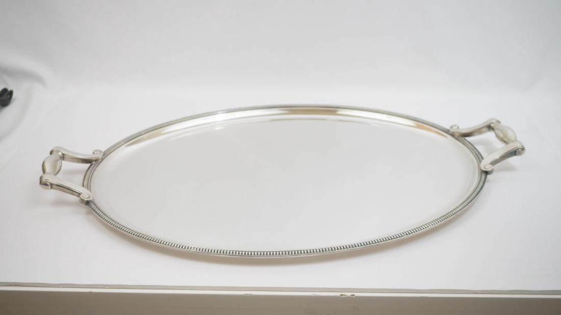 Large Silver Plated Christofle Gallia Oval Tray (1 of 4)