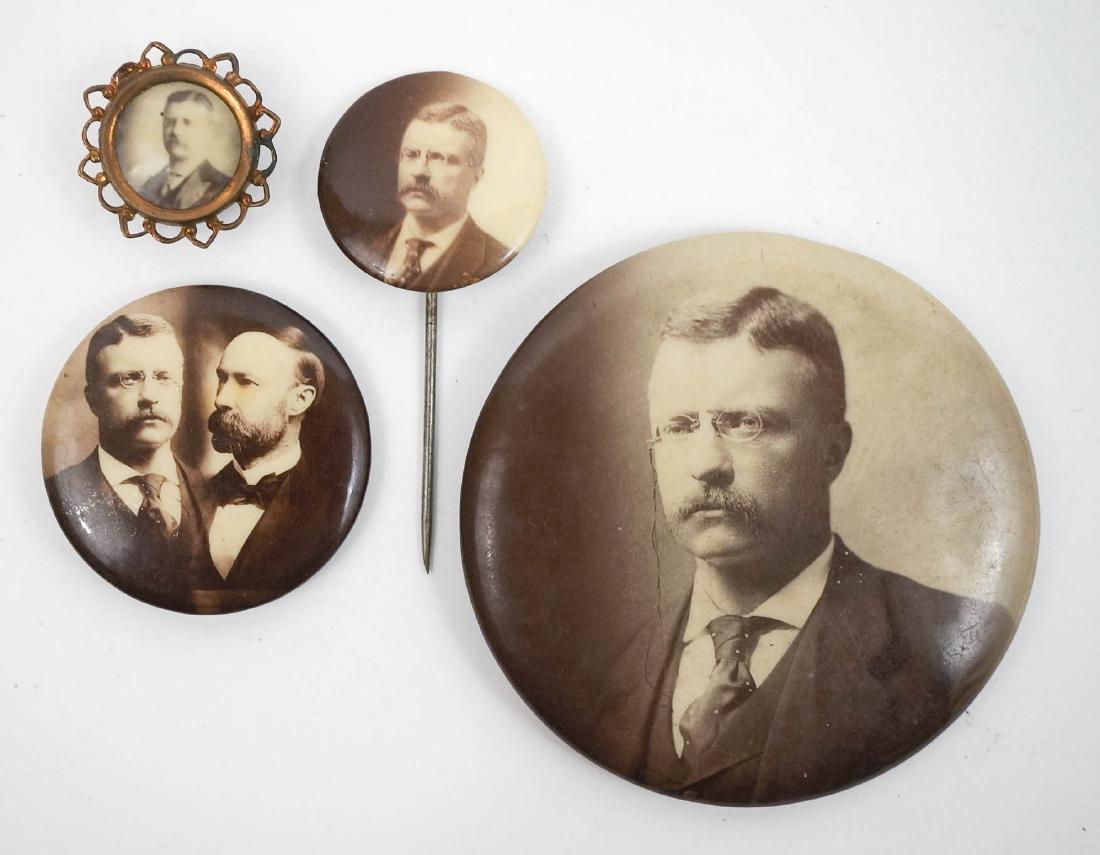 Roosevelt Real Photo Pinback Buttons with Jugate (1 of 2)