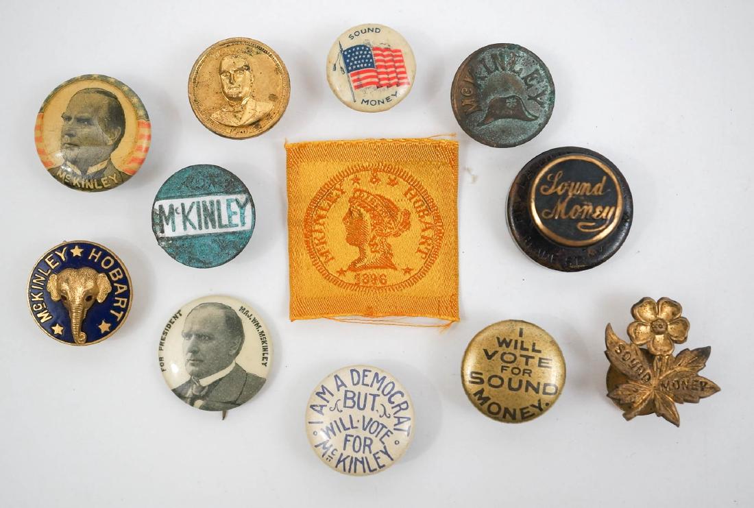 William McKinley Group of Twelve Campaign Items (1 of 2)