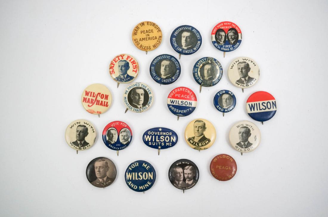 Woodrow Wilson Group Twenty-One Campaign Items (1 of 2)