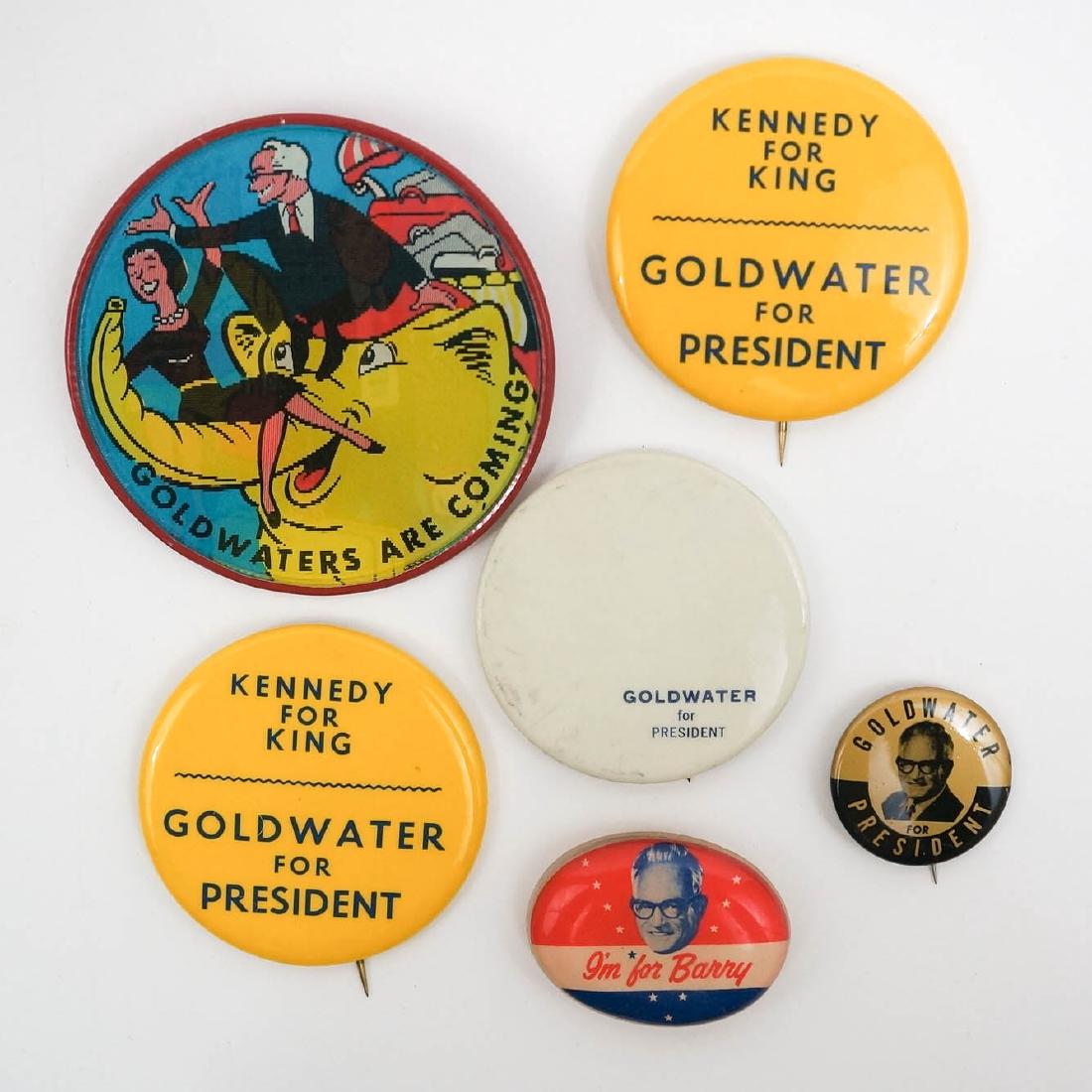 Barry Goldwater Group of Six Campaign Items (1 of 2)