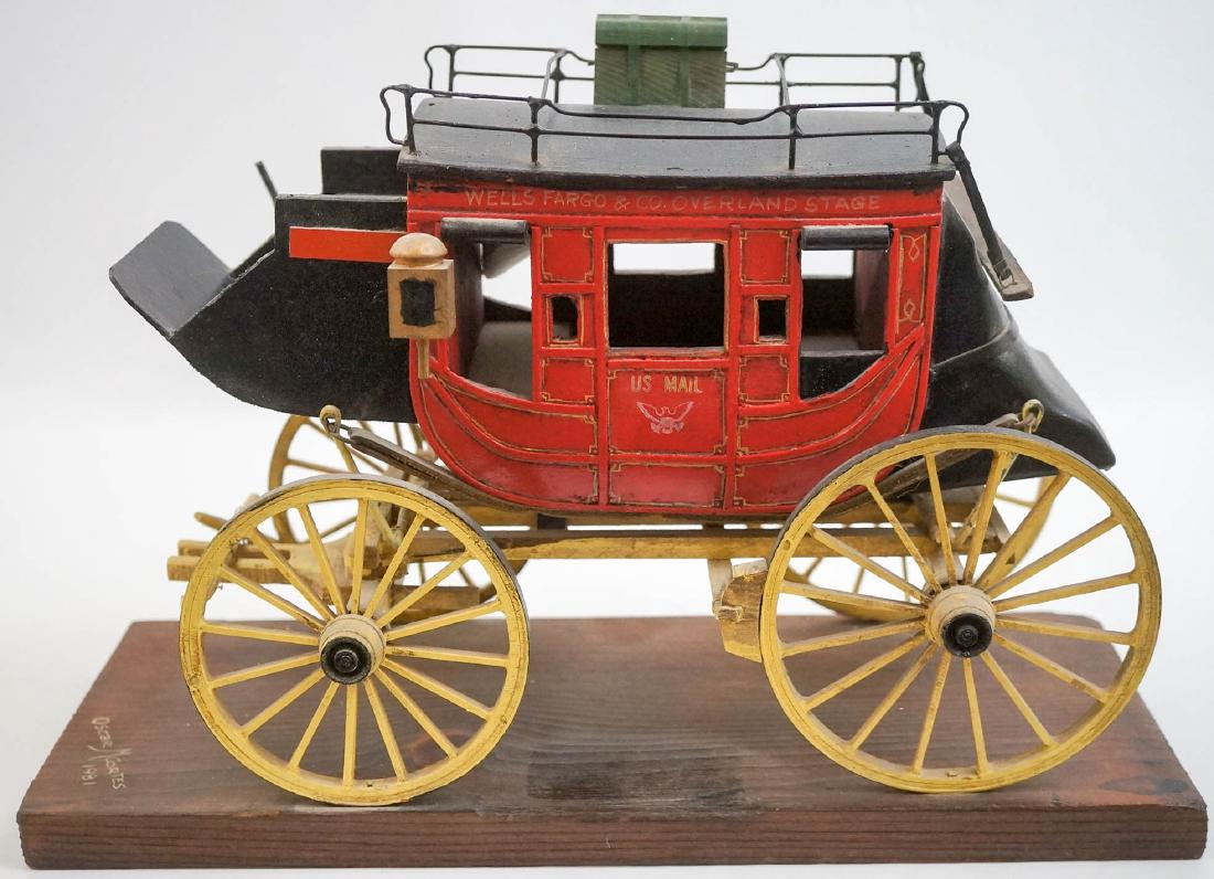 Oscar Cortes Signed Stagecoach Model (1 of 4)