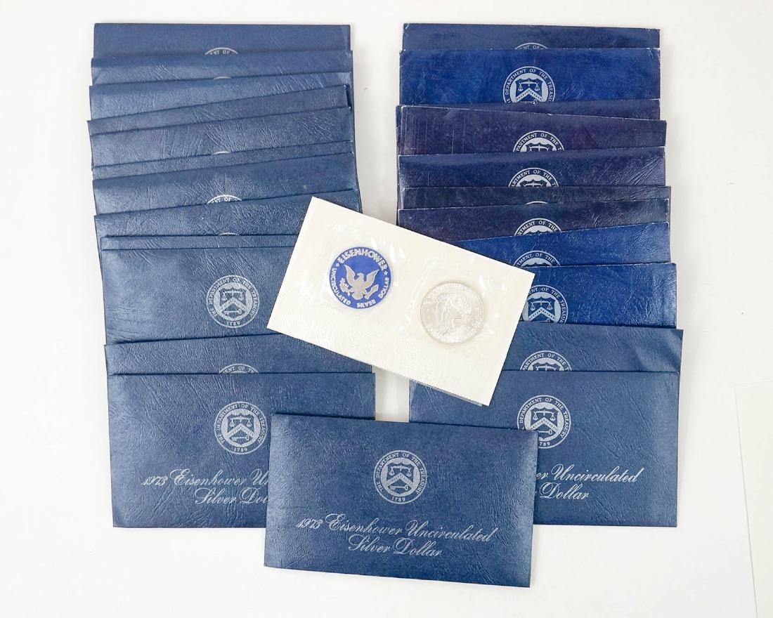 [24] Eisenhower Uncirculated Silver Dollars (1 of 2)