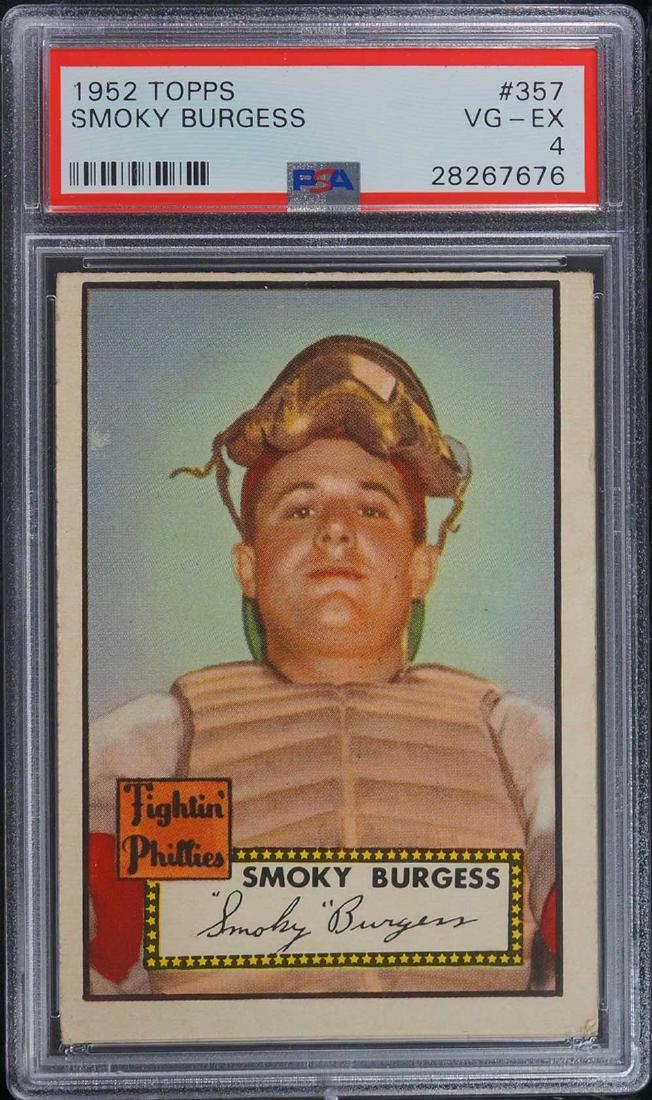 1952 Topps Smoky Burgess PSA 4 VG-EX (1 of 2)