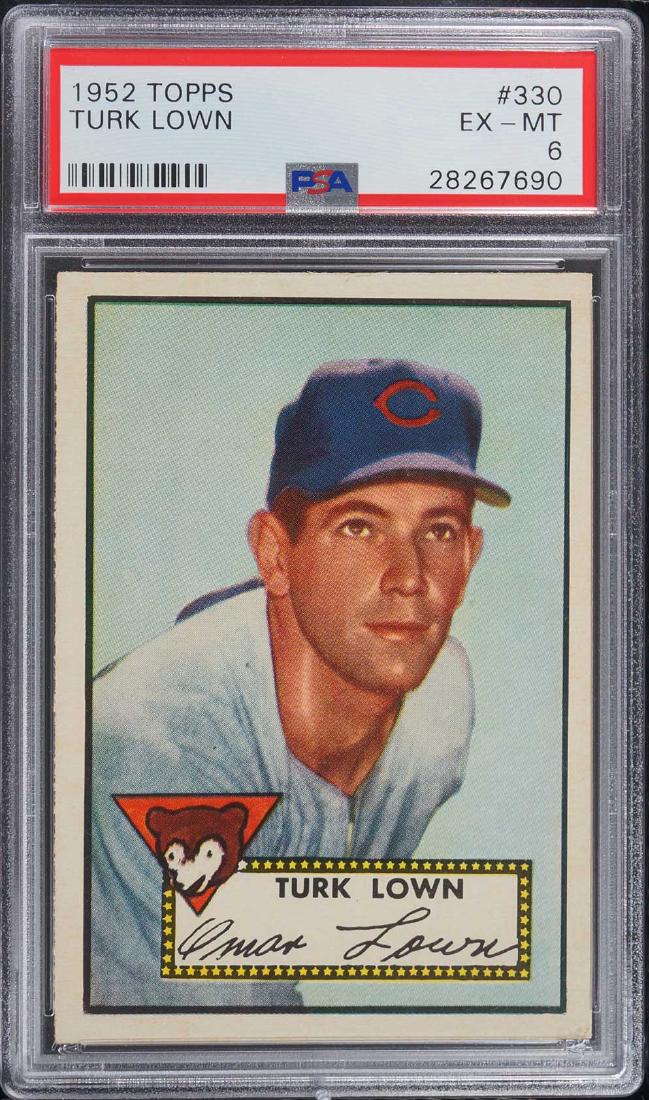 1952 Topps Turk Lown #330 PSA 6 EX-MT (1 of 2)
