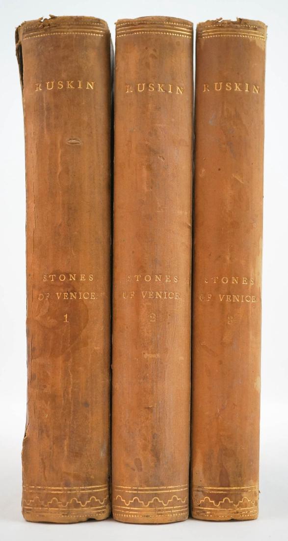 Stones of Venice by John Ruskin 1865-66 (3 Volumes (1 of 6)