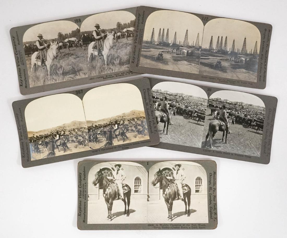 Texas and Western Stereoviews Group of Five (1 of 4)