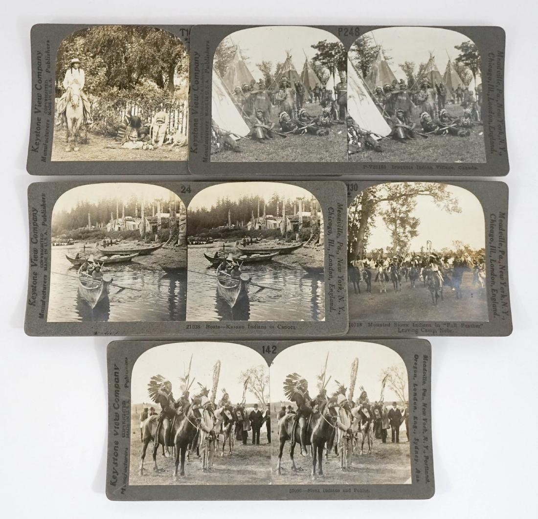 Native Americans Antique Stereoviews Group of Five (1 of 3)